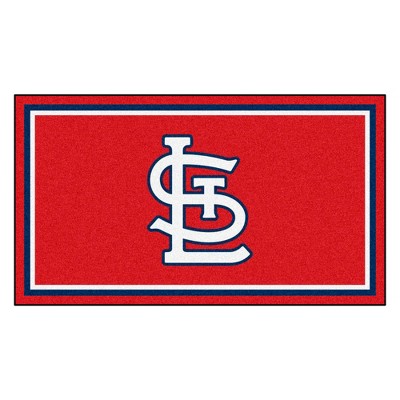 MLB St. Louis Cardinals 3'x5' Plush Area Rug - Navy