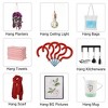 Unique Bargains Metal Home Vinyl Coated Screws in Cup Ceiling Hooks 50 Pcs - 3 of 4
