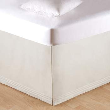 C&F Home Soft White Tailored  Bed Skirt
