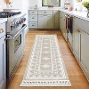 Bedroom Area Rug Boho Accent Throw Floor Cover Non Slip Stain Resistant Rug Farmhouse Bordered Carpet for Living Room Bedroom Home Decor - 2 of 4