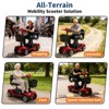 Foldable 4-Wheel Mobility Scooter for Adults, 330LBS Capacity, for Outdoor Use - 3 of 4
