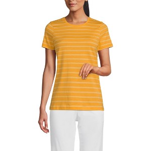 Lands' End Women's Relaxed Supima Cotton Crew Neck T-Shirt - 1 of 3
