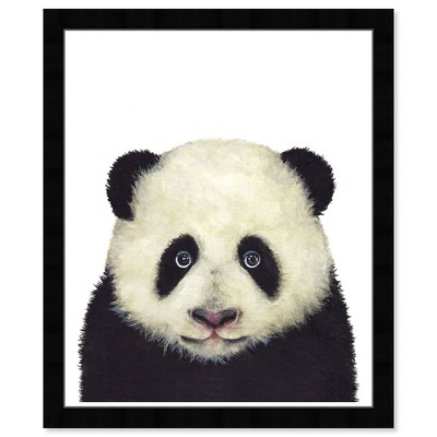 Wynwood Studio 15"x21" Cute Baby Panda Animals Framed Art Print : Modern Decor, Digital Zoo/Wildlife, Vertical Layout