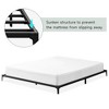 Metal Low Bed Frame, 6 Inch Twin Size Platform Bed Frames, Heavy Duty Mattress Foundation - 4 of 4