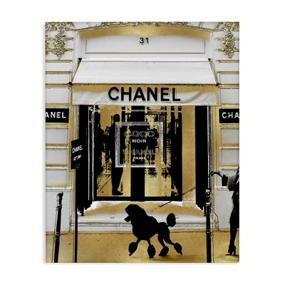 Stupell Industries Fashion Storefront Glam Poodle Canvas Wall Art