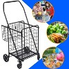 Musment Foldable Shopping Cart, Folding Grocery Cart with Encrypted Mesh Bottom, 360° Swivel Wheels Lightweight Trolley for Halloween, Shopping - 4 of 4