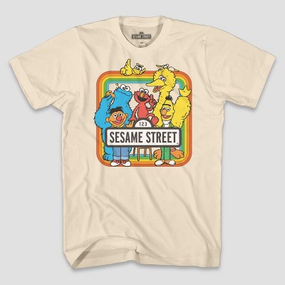 Mens Short Sleeve Sesame Street Graphic T Shirt Cream 2xl Target Inventory Checker Brickseek - boys roblox short sleeve t shirt black s brickseek