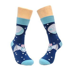 Night Bat Under the Moon Socks (Women's Sizes Adult Medium) from the Sock Panda - 1 of 4