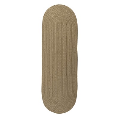 Colonial Mills Barataria Braided Runner, Cafe 2x5, Oval Shape