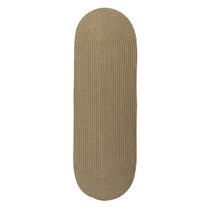 Colonial Mills Barataria Braided Runner, Cafe 2x9, Oval Shape - 1 of 4