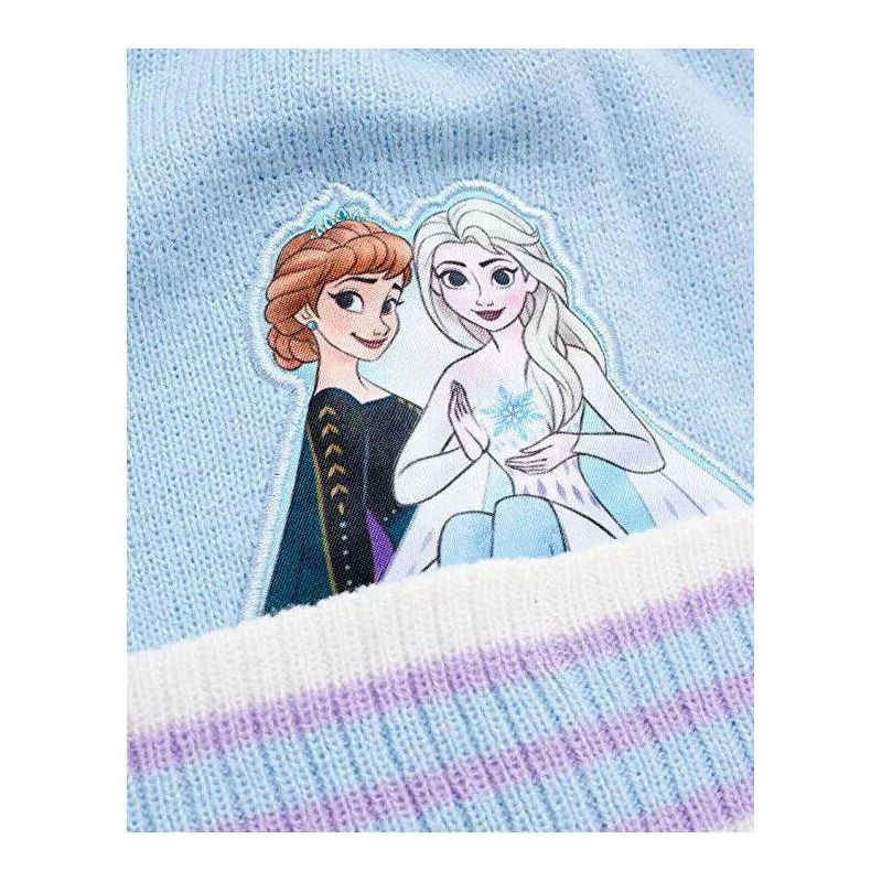 Disney Frozen Girls Winter Hat – 2 Pack Pom Pom Beanie, Little Girls Ages 4-7, 4 of 6