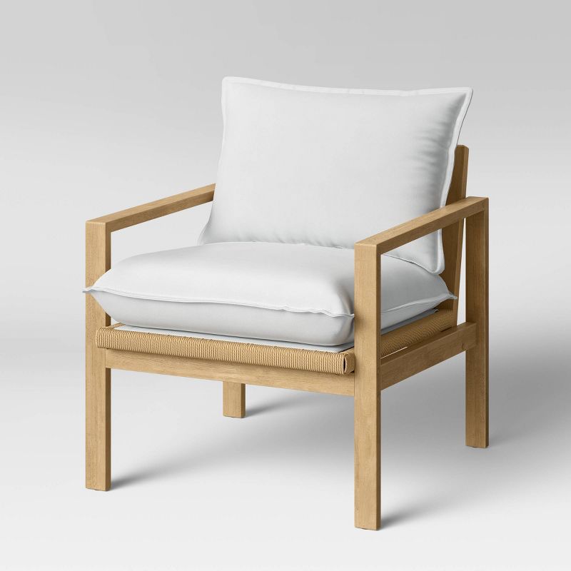 Hallwood Woven Cord Accent Chair Cream - Threshold&#8482;, 1 of 10