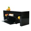 NicBex TV Stand for 55 Inch TV with LED Light Belt,TV Entertainment Center with Toughened Glass Shelf,TV Console Table for Living Room - 4 of 4