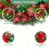 Christmas Wreath, Artificial Christmas  Wreaths, Xmas Wreath with Pine Cone and Berries, Xmas Decorations for Windows, Wall, Mantel,  Front Door - 4 of 4