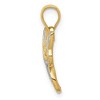 Black Bow Jewelry 14k Yellow Gold and White Rhodium Two Tone Butterfly Pendant, 17mm - 2 of 4