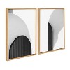 Kate and Laurel Sylvie Doorway 1 and 2 Framed Canvas Art Set by Alicia Abla - 2 of 4