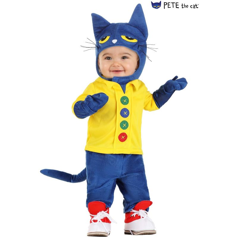 HalloweenCostumes.com Infant Pete the Cat Costume, 2 of 4