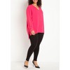 ELOQUII Women's Plus Size Mandarin Collar Tunic - 4 of 4