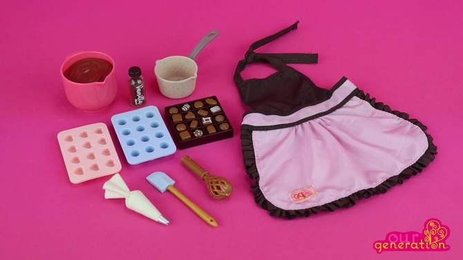 Our Generation Let&#39;s Make Chocolate Baking Accessory Set for 18&#34; Dolls, 2 of 8, play video