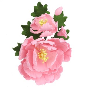 O'Creme Gumpaste Flower Spray, Pink Peony - 1 of 1