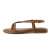 CUSHIONAIRE Luxor Sandals for Women, Strappy Flat Thong Womens Sandals with Adjustable Ankle Strap and Memory Foam - 2 of 4