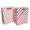 2pk Candy Cane Bows Gift Bags - Bullseye's Playground™ - 2 of 3