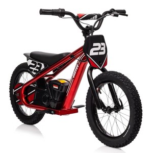 Electric Dirt Bike for Kids, 250W Electric Motorcycle, Electric Balance Bike for Ages 6-12, 3 Speed Settings, 16IN Off-Road Tires - 1 of 4
