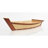 Wooden Sushi Boat Serving Tray – 3.37 in – Handmade Natural Wood Nautical Tray By Old Modern Handicrafts - 2 of 4