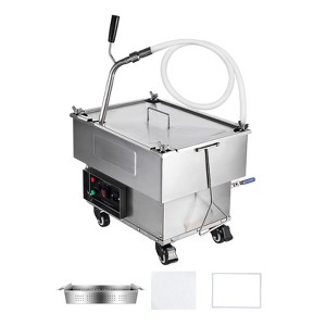 VEVOR Portable Oil Filtering Unit, 18L Capacity, 10 L/min Filtering Speed, Equipped with Swivel Casters and Oil Hose, Ideal for Fast Food Venues - 1 of 4