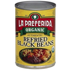 La Preferida Organic Refried Black Beans , 15 OZ - 1 of 4