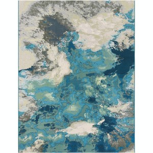 Unique Loom Outdoor Modern Rip Area Rug - 1 of 4