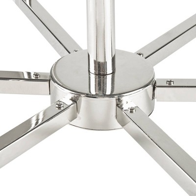 Renzetti 6-Light Nickel Candle Chandelier with Adjustable Height