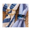 TAG Blue Ink Polyresin Napkin Ring, 2.0L x 2.0W in. - 2 of 2