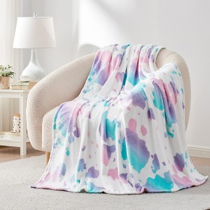 Cozy Bliss Animal Print Throw Blanket Soft Bedding Blanket - 1 of 4