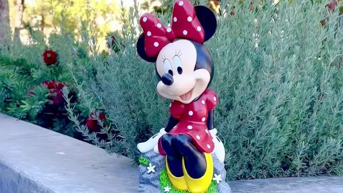 Disney 12" Minnie Mouse Sitting Resin Statue, 2 of 6, play video
