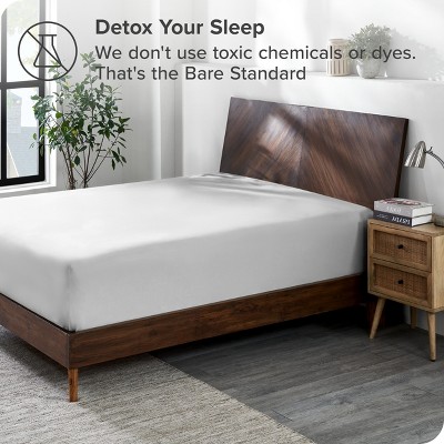 Queen Cloud Grey Organic Cotton Jersey Fitted Sheet