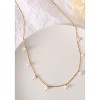 HTUTWOO Vintage Elegance Adjustable Freshwater Pearl Necklace- 18K Gold-Plated Titanium Steel Layering Chain Jewelry For Women - 4 of 4