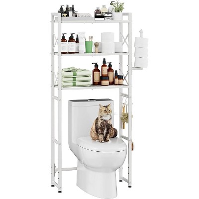 Simple Trending Over The Toilet Storage Rack White