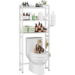 Simple Trending Over The Toilet Storage Rack White - 1 of 4