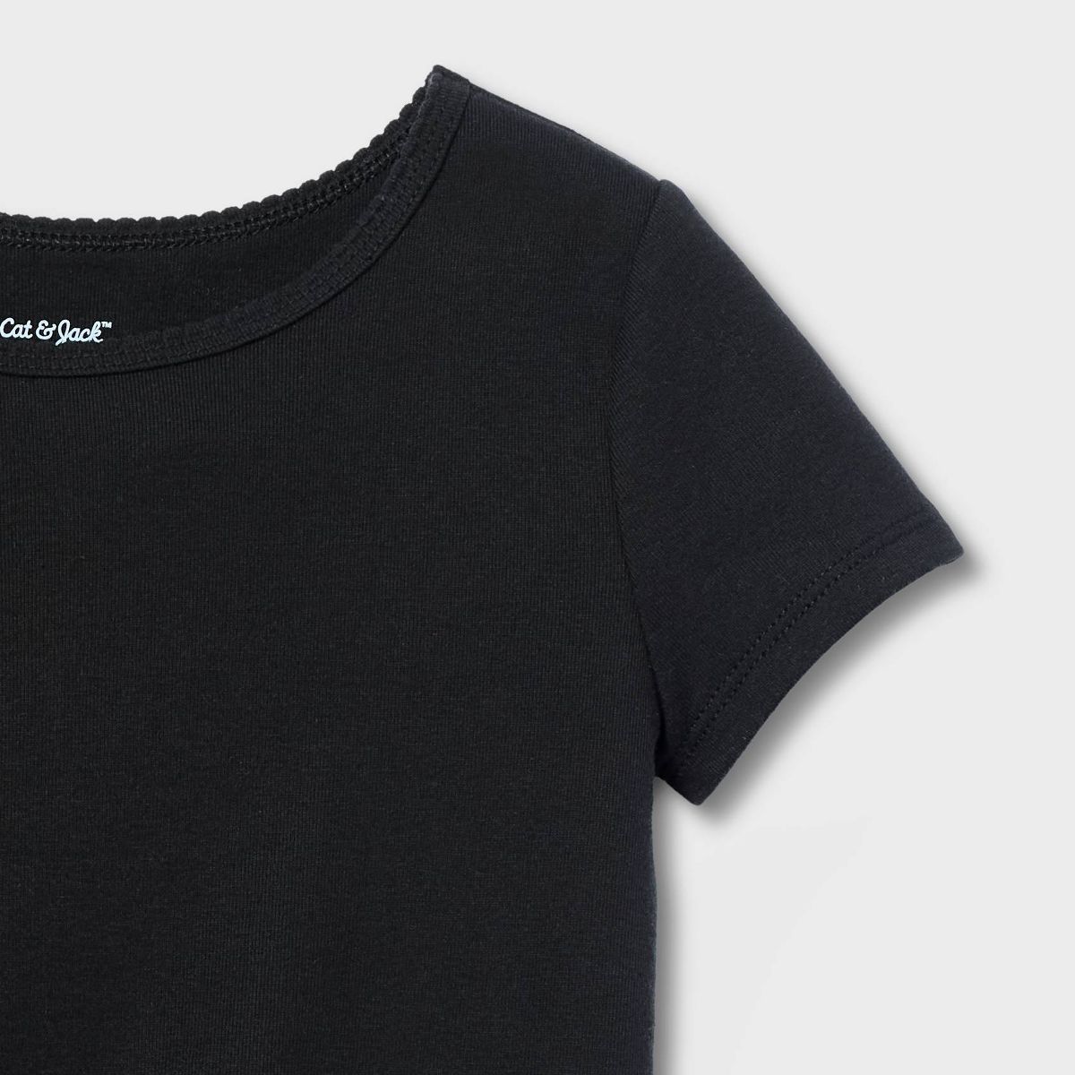 Girls' Short Sleeve Fitted T-Shirt - Cat & Jack™ - thumbnail 3