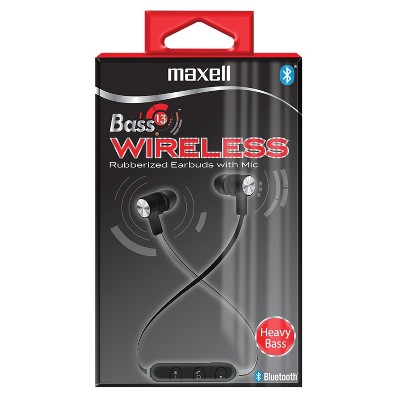 Maxell Bass 13 Wireless Bluetooth Earbuds (Black)