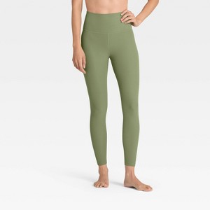 Women's Everyday Soft High-Rise Ribbed 7/8 Leggings - All In Motion™ - 1 of 4