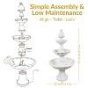 Sunnydaze Electric Fiberglass 3-Tier Welcome Pineapple Top Outdoor Water Fountain - 57" - 3 of 4