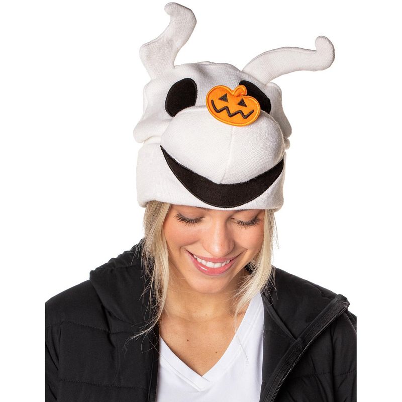 Disney The Nightmare Before Christmas Zero The Dog 3D Character Cuff Beanie White, 4 of 5