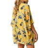 Haute Edition | Women's Lightweight Summer Cardigan Cover Up in Leopard and Floral - 2 of 3