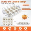 JDICTION 2 Pack Silicone Muffin Pan with Metal Frame, 12 Cup Cupcake Tray, BPA Free Baking Mold, Oven & Dishwasher Safe - 2 of 4