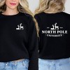 Simply Sage Market Women's Graphic Sweatshirt North Pole University Front and Back - 2 of 4