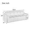 MYINDA 85.8"  Chenille Fabric 3-Seater Sofa, 23.6" Deep Seat Full Sponge Compression Design - 3 of 4