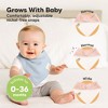 8pk Organic Quin Bandana Bibs, Baby Bibs for Drooling and Teething, Cotton Drool Bibs for Baby Girl, Baby Boy - 4 of 4