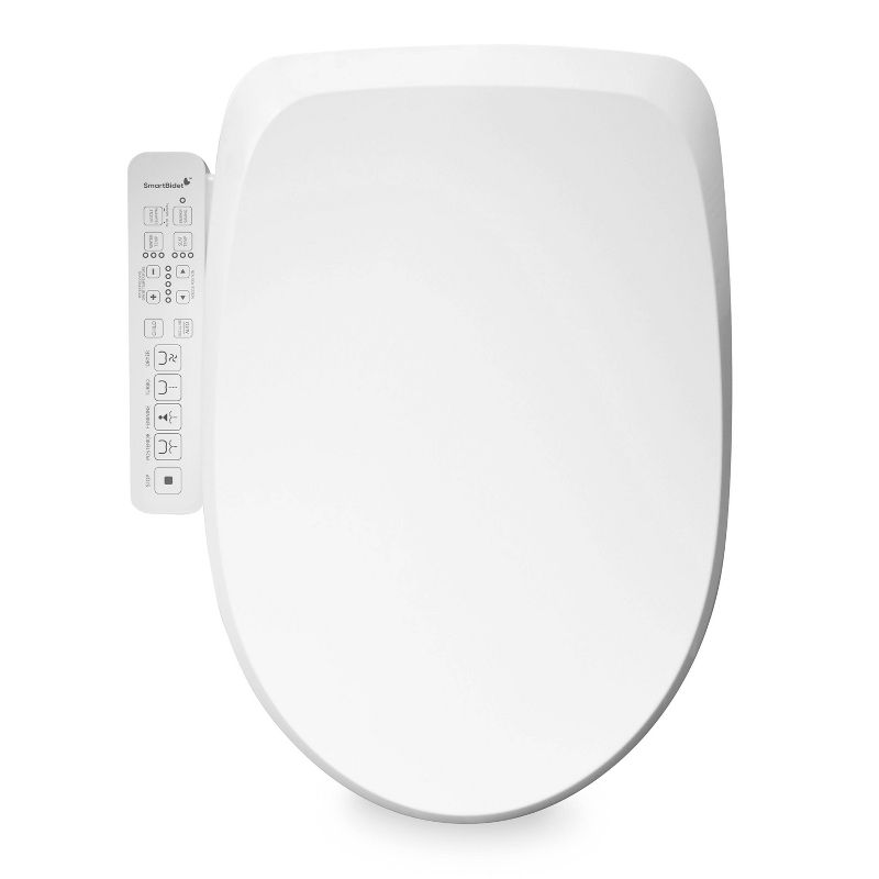 SB-2600 Electric Bidet Toilet Seat with Unlimited Heated Water and Touch Control Panel for Elongated Toilets White - SmartBidet, 3 of 13